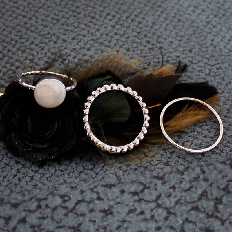 بند انگشتی زنانه کد 1313 مجموعه 3 عددی بند انگشتی زنانه کد 1313 مجموعه 3 عددی