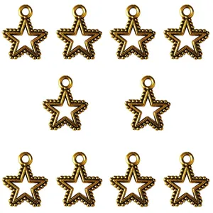 آویز دستبند طرح ستاره کد RCC-35 بسته 10 عددی