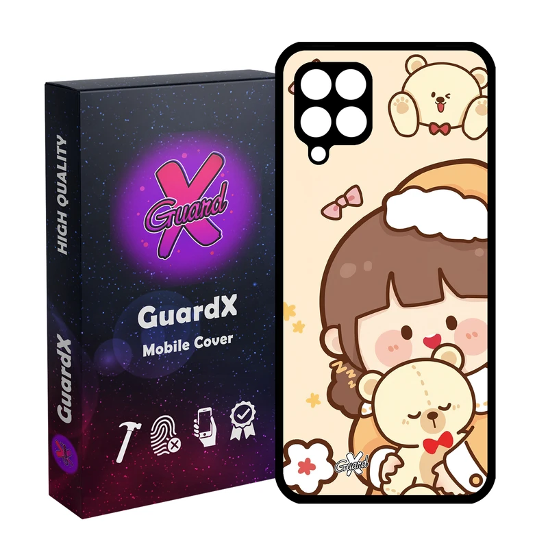 کاور گارد ایکس طرح Girl مدل Glass10524 مناسب برای گوشی موبایل سامسونگ Galaxy A12/M12/F12