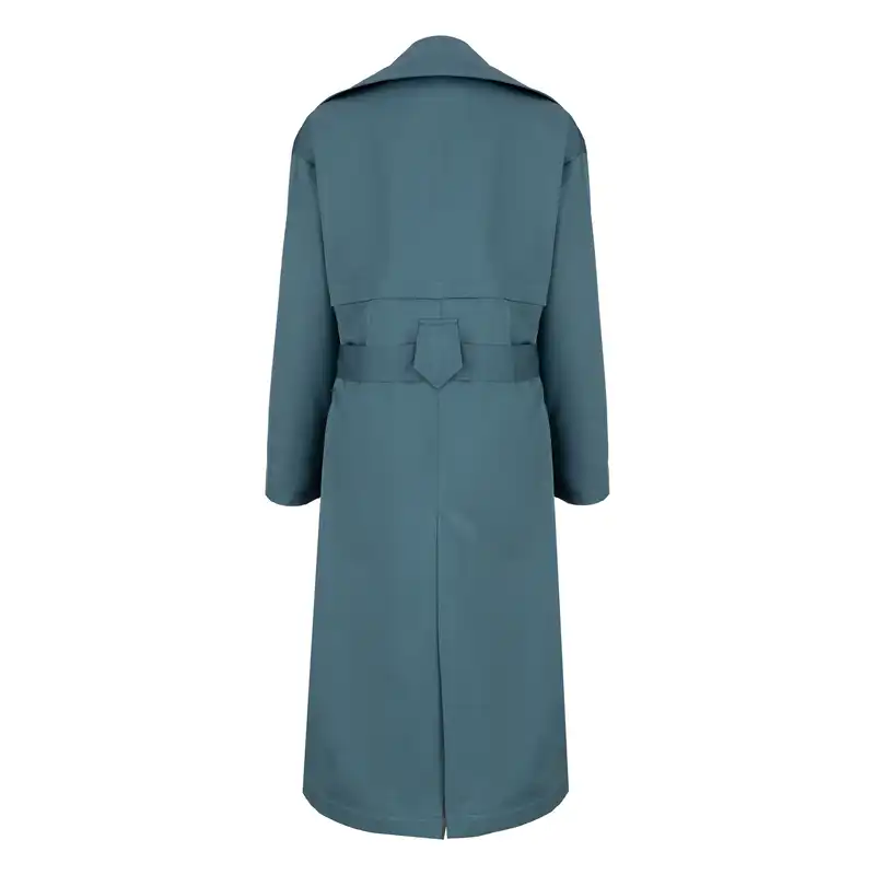 بارانی زنانه سرژه مدل 228140 رنگ آبی