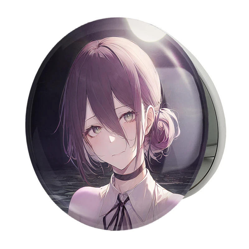 آینه جیبی خندالو طرح ریزه انیمه مرد اره ای Chainsaw Man مدل تاشو کد 23200 