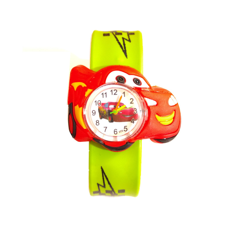 ساعت مچی عقربه ای بچگانه مدل مک کوئین رنگ سبز ساعت مچی عقربه ای بچگانه مدل مک کوئین رنگ سبز