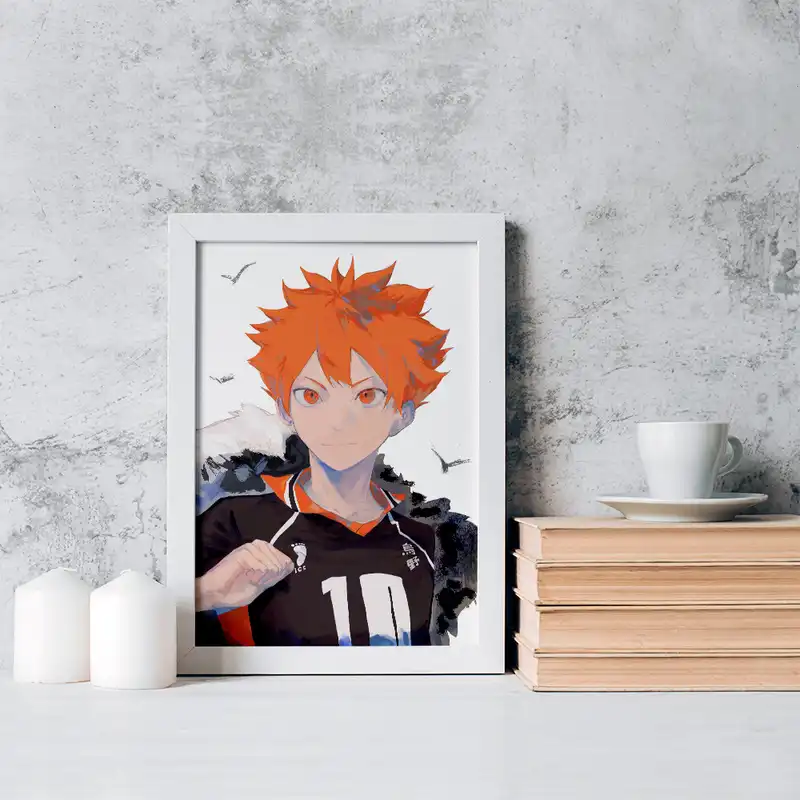 تابلو خندالو مدل هیناتا شویو انیمه هایکیو Haikyu کد 17750