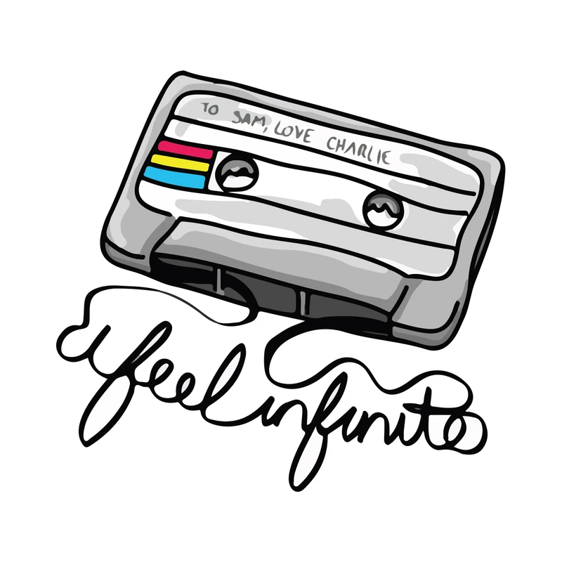 برچسب لپ تاپ پویا مارکت طرح نوار کاست کد 637