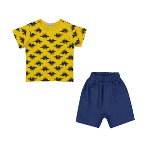 ست تی شرت و شلوارک نوزادی پسرانه فیورلا مدل 22044-08