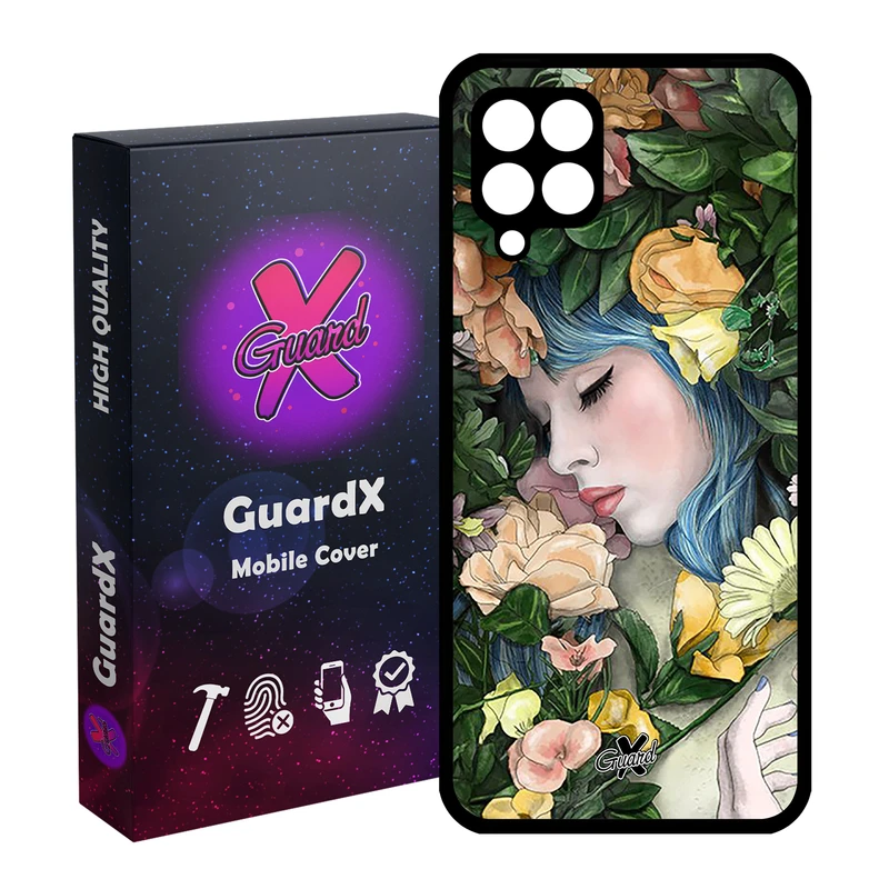 کاور گارد ایکس طرح دختر مدل Glass10304 مناسب برای گوشی موبایل سامسونگ Galaxy A12
