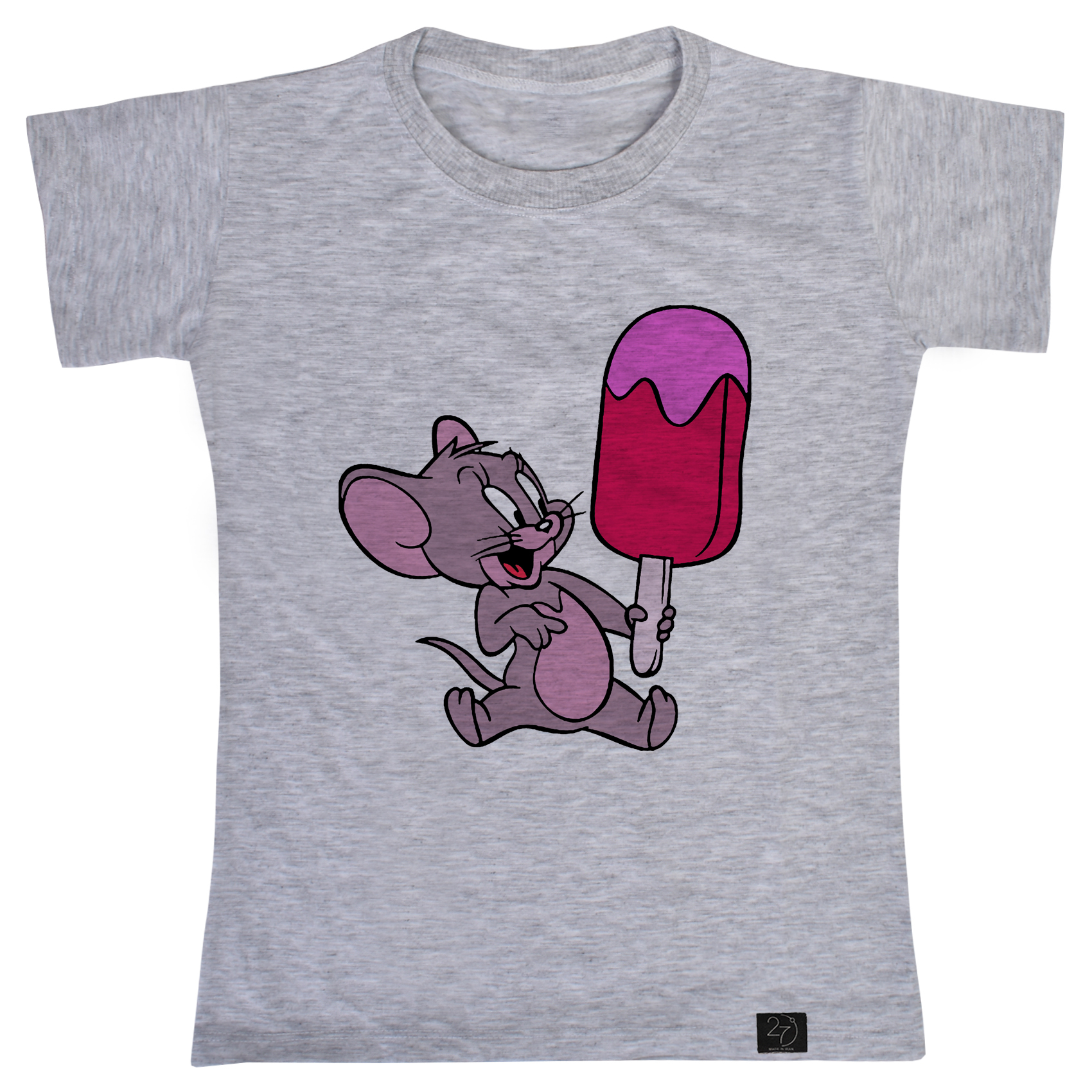 تی شرت آستین کوتاه دخترانه 27 مدل تام و جری کد T39