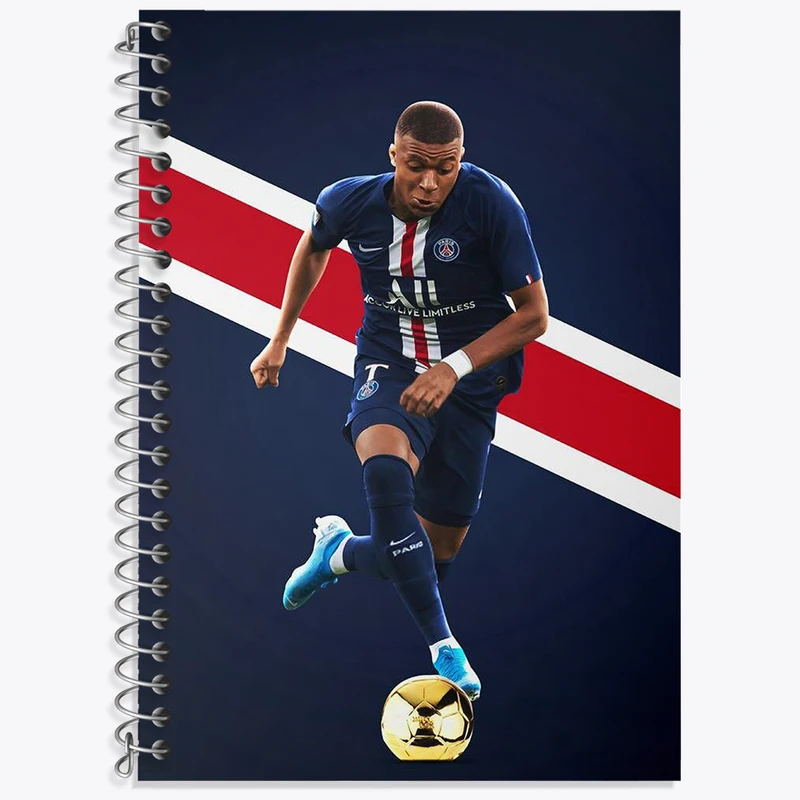 دفتر لغت 50 برگ خندالو طرح کیلیان امباپه کد N2793