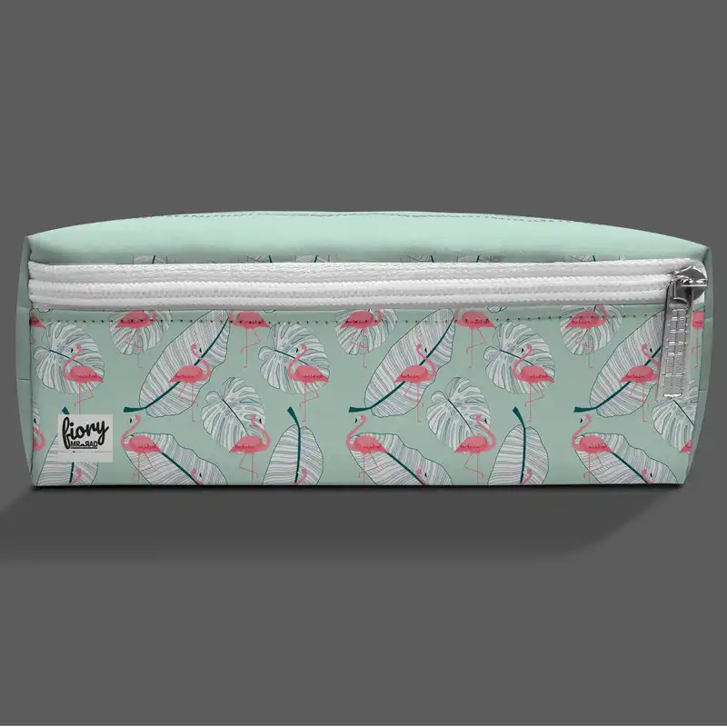 جامدادی مستر راد مدل سه زیپ طرح فلامینگو کد fiory 2539