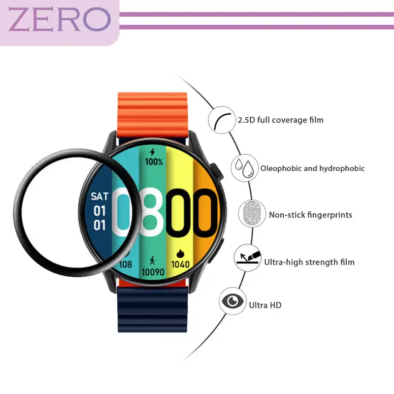 محافظ صفحه نمایش نانو زیرو مدل NZO مناسب برای ساعت هوشمند آمازفیت GTR 2E بسته سه عددی
