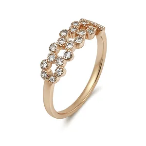 انگشتر زنانه مدل پر نگین کد 4187 cm