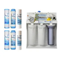 دستگاه تصفیه کننده آب آکوا پیورست مدل RO SYSTEM 609 به همراه فیلتر تصفیه آب مجموعه 6 عددی