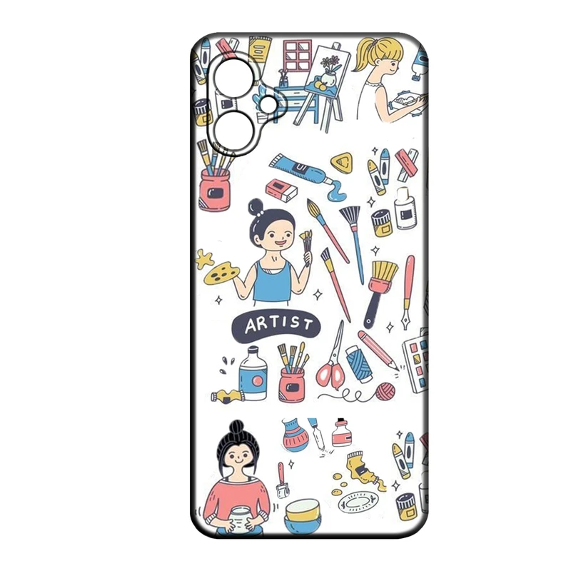 کاور طرح هنرمند کد 027 مناسب برای گوشی موبایل سامسونگ Galaxy A06