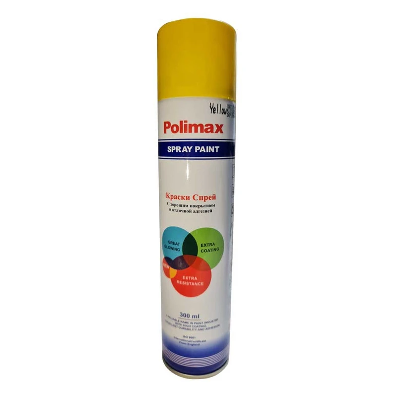 اسپری رنگ زرد براق پلی مکس کد 110006 حجم 300 میلی لیتر