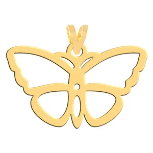 آویز گردنبند طلا 18 عیار زنانه فرشته مدل پروانه WNL-000519