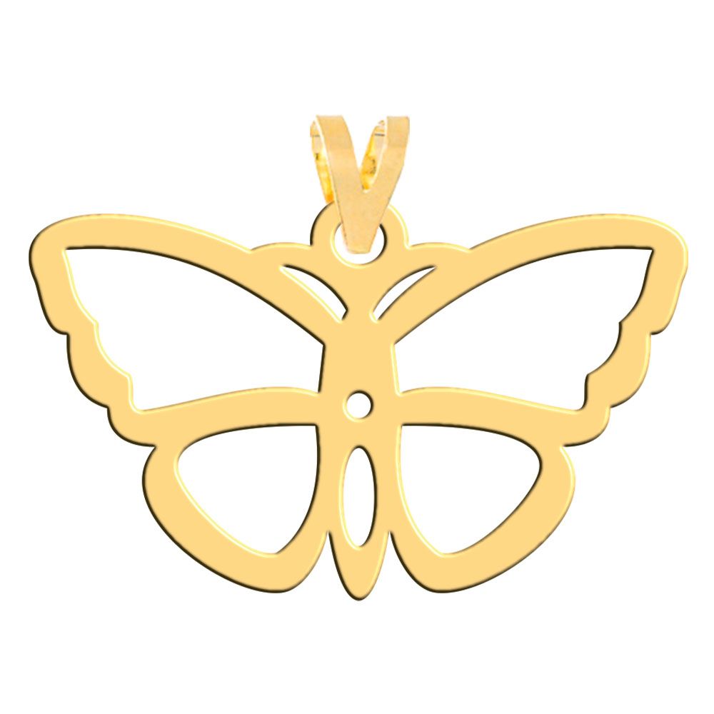آویز گردنبند طلا 18 عیار زنانه فرشته مدل پروانه WNL-000519 -  - 1