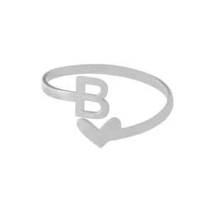 انگشتر نقره زنانه دلی جم طرح  B کد D 511