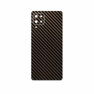 MAHOOT Glossy-Brown-Fiber Cover Sticker for Samsung Galaxy M62