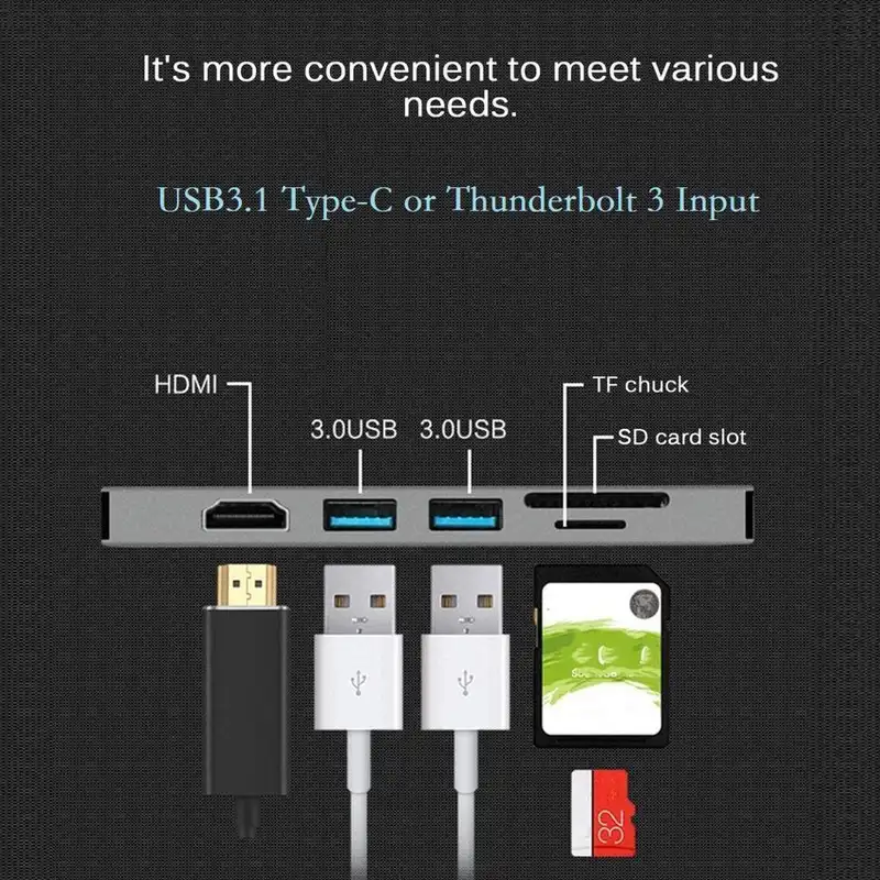 هاب 3 پورت USB-C مدل mx22