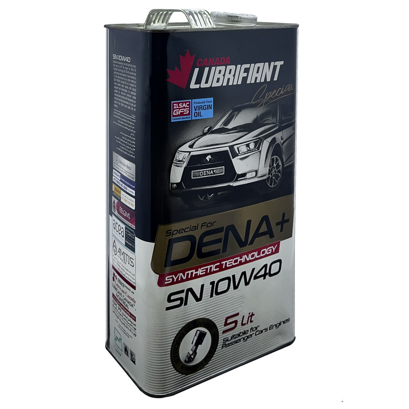 روغن موتور خودرو بنزینی کانادا لوبریفنت مدل 10W40 SN حجم 5 لیتر