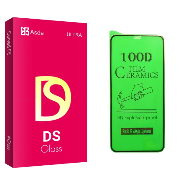 محافظ صفحه نمایش سرامیکی آسدا مدل DS مناسب برای گوشی موبایل اپل iPhone 11 Pro Max