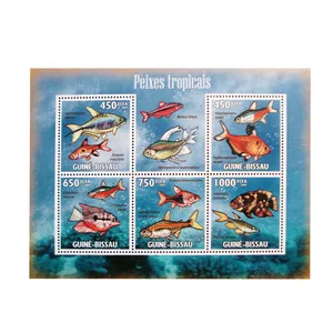 تمبر یادگاری مدل ماهی ها کد K-1015 مجموعه 5 عددی