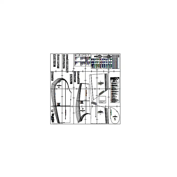 الگوی خیاطی کت و مانتو زنانه بوردا استایل کد 7240 سایز 44 تا 56 متد مولر