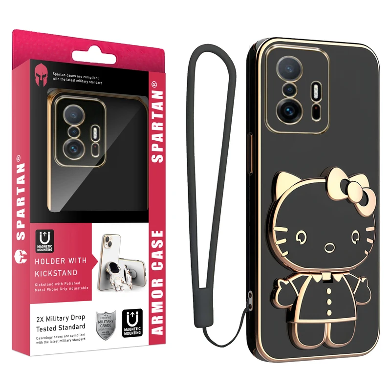 کاور اسپارتان مدل Kitty Strap مناسب برای گوشی موبایل شیائومی Mi 11T/ 11T Pro به همراه بند
