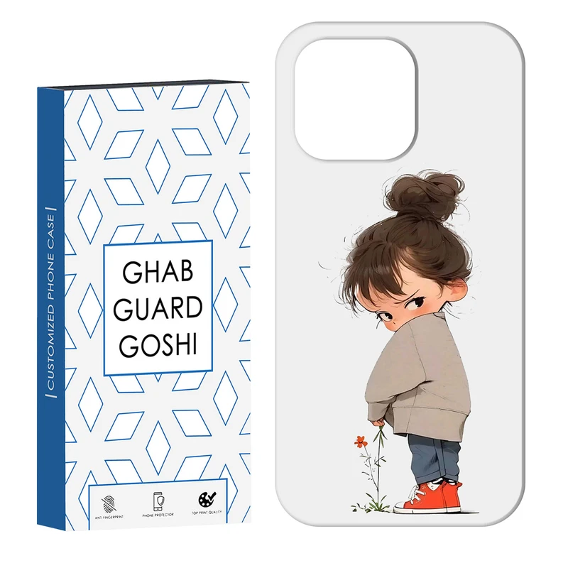 کاور قاب گارد گوشی طرح دختر ملوس کد Dimo-967 مناسب برای گوشی موبایل اپل  IPHONE 13 PRO   
