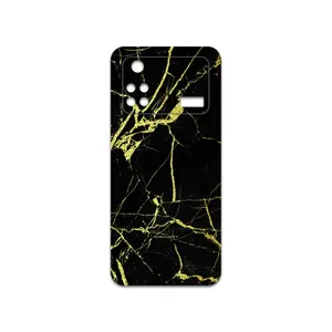MAHOOT Graphite-Gold-Marble Cover Sticker for Xiaomi Poco M4 Pro 4G