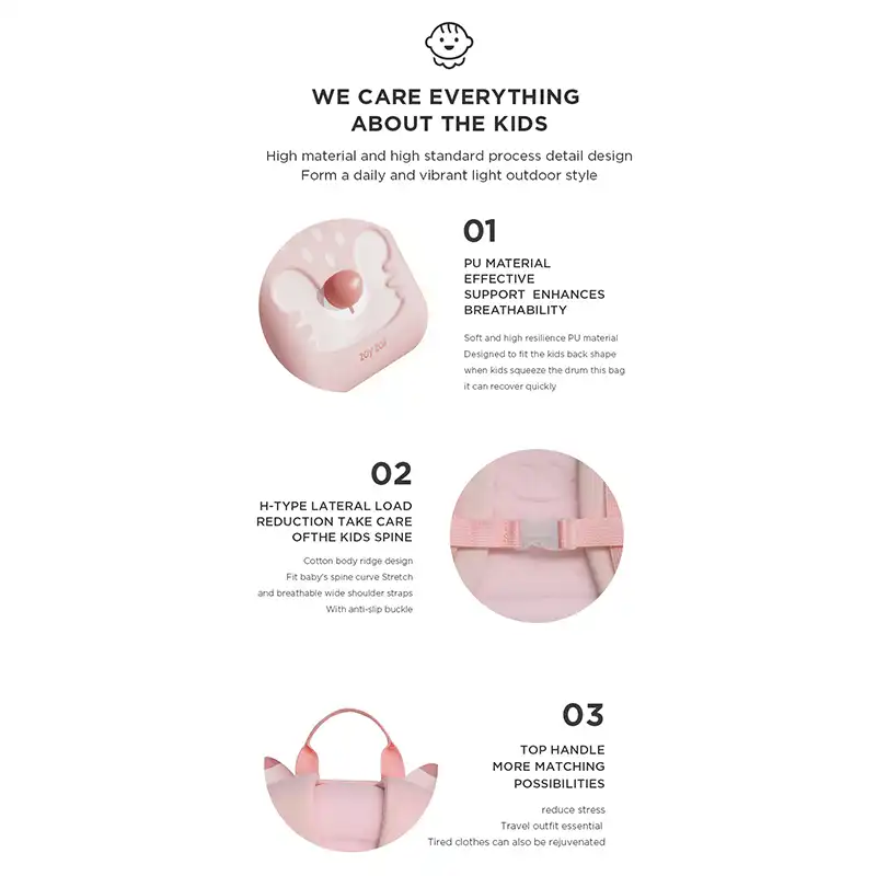 کوله پشتی  دخترانه زوی زویی مدل Clever fox کد B18-C