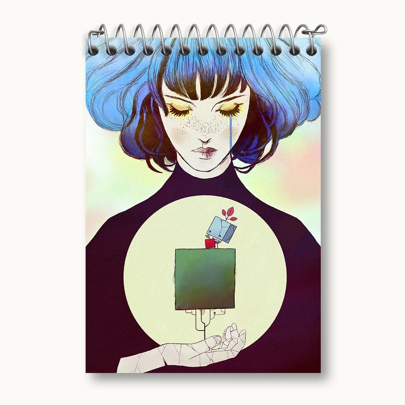 دفتر یادداشت 50 برگ خندالو مدل بازی گریس (Gris) کد 35538