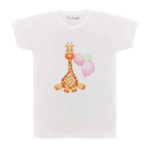 تی شرت بچگانه پرمانه طرح زرافه بامزه کد pmt.5659