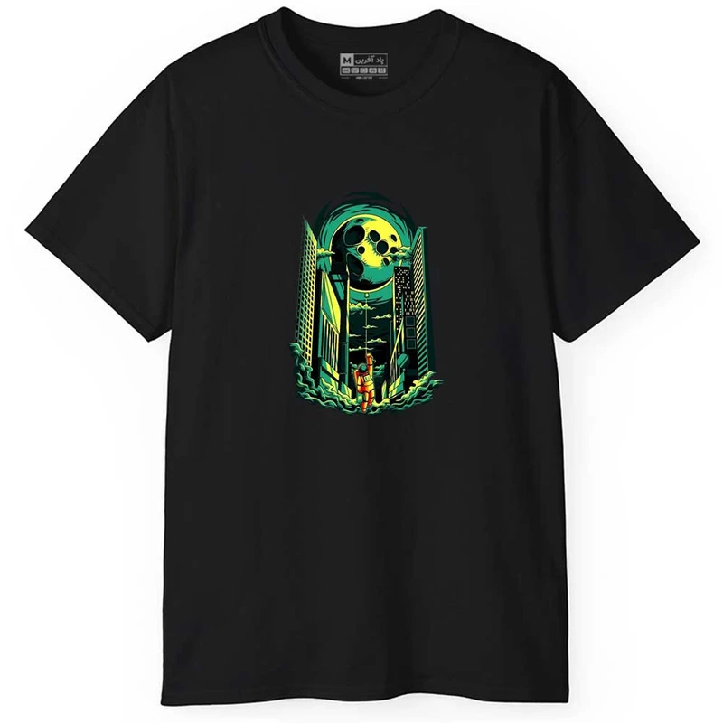 تی شرت آستین کوتاه مردانه پاد آفرین مدل اسپرت طرح فضانورد کد 0720