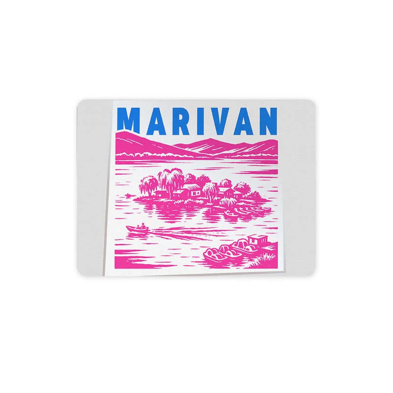 ماوس پد ترمه طراحان ایده مدل نماد دریاچه زریوار مریوان کد map0087 سایز 19*28 سانتی متر