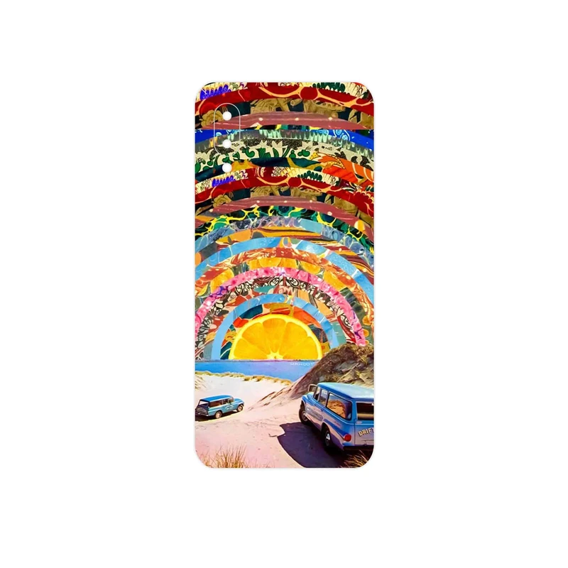 برچسب پوششی ماهوت مدل Collage of Orange Sky مناسب برای گوشی موبایل سامسونگ Galaxy M02