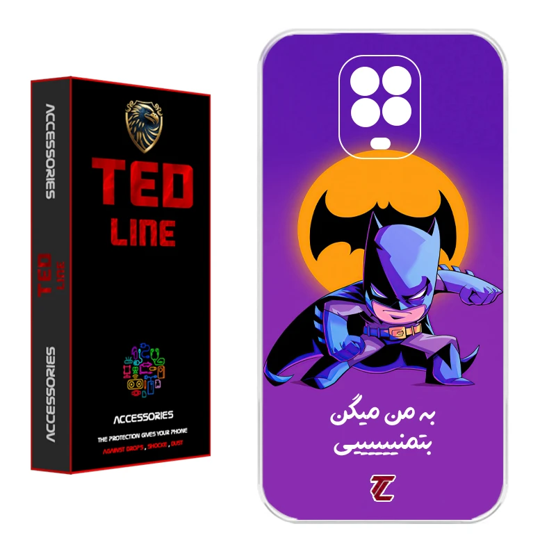 کاور تد لاین طرح بتمن کد 1105 مناسب برای گوشی موبایل شیائومی Redmi Note 9S / Note 9 Pro