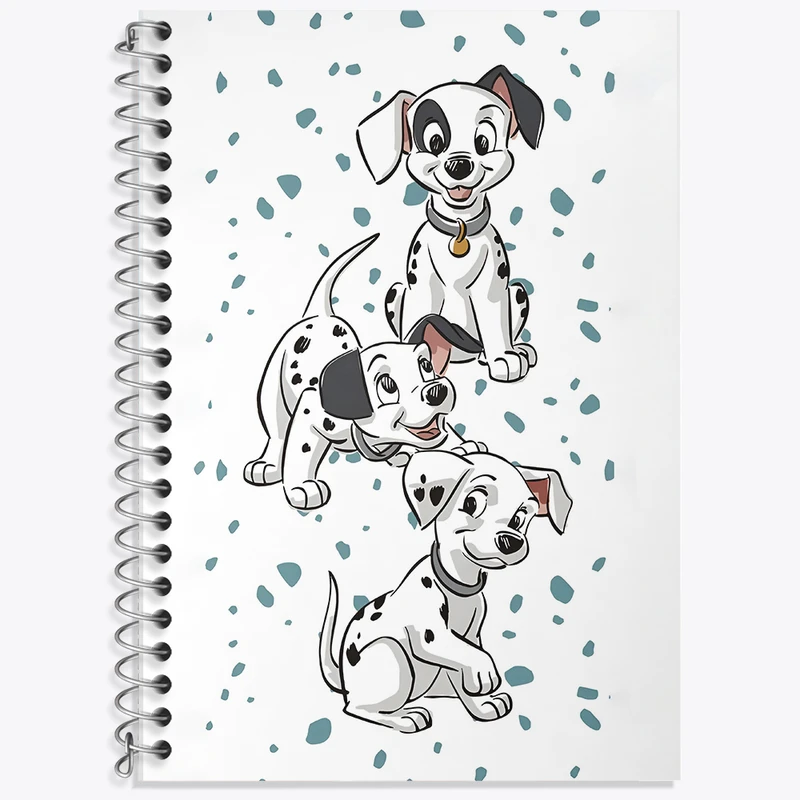 دفتر لغت 50 برگ خندالو طرح 101 سگ خالدار کد N3759