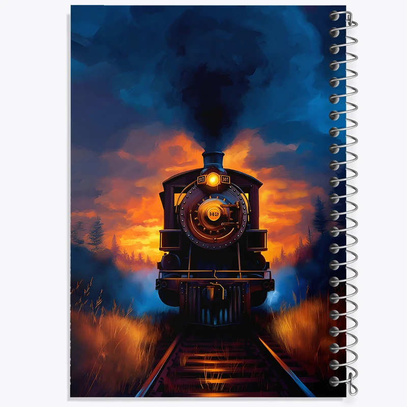 دفتر مشق 100 برگ خندالو طرح قطار کد F6577