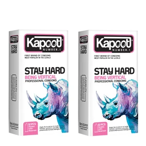 کاندوم کاپوت مدل Stay Hard مجموعه 2 عددی