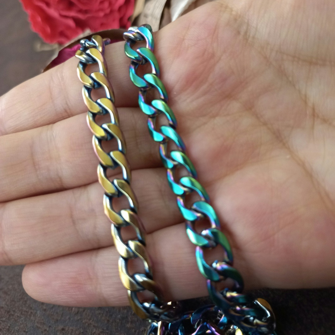 زنجیر زنانه مدل اسپرت هولوگرامی