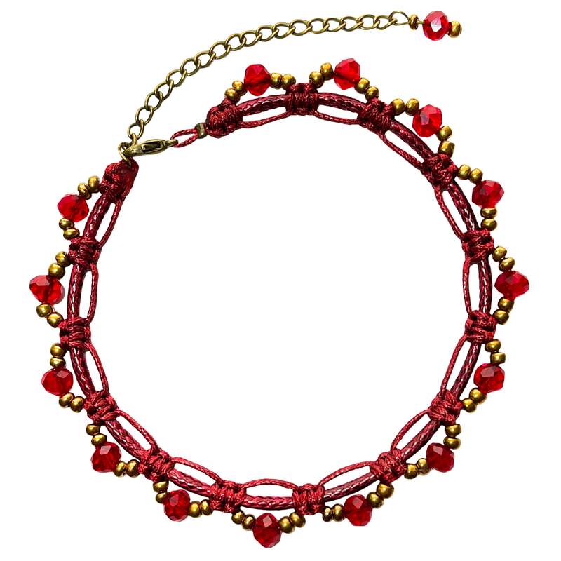 پابند زنانه دل تافته مدل چرمی کریستالی کد Dl_A22 پابند زنانه دل تافته مدل چرمی کریستالی کد Dl_A22