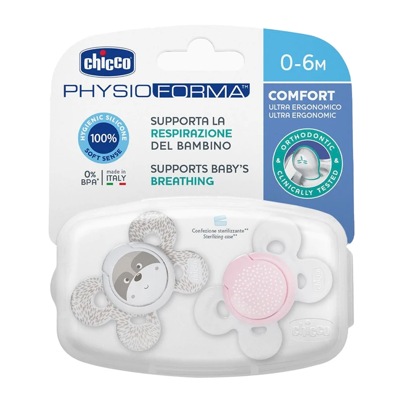 پستانک ارتودنسی چیکو مدل کامفورت مناسب 0-6 ماه