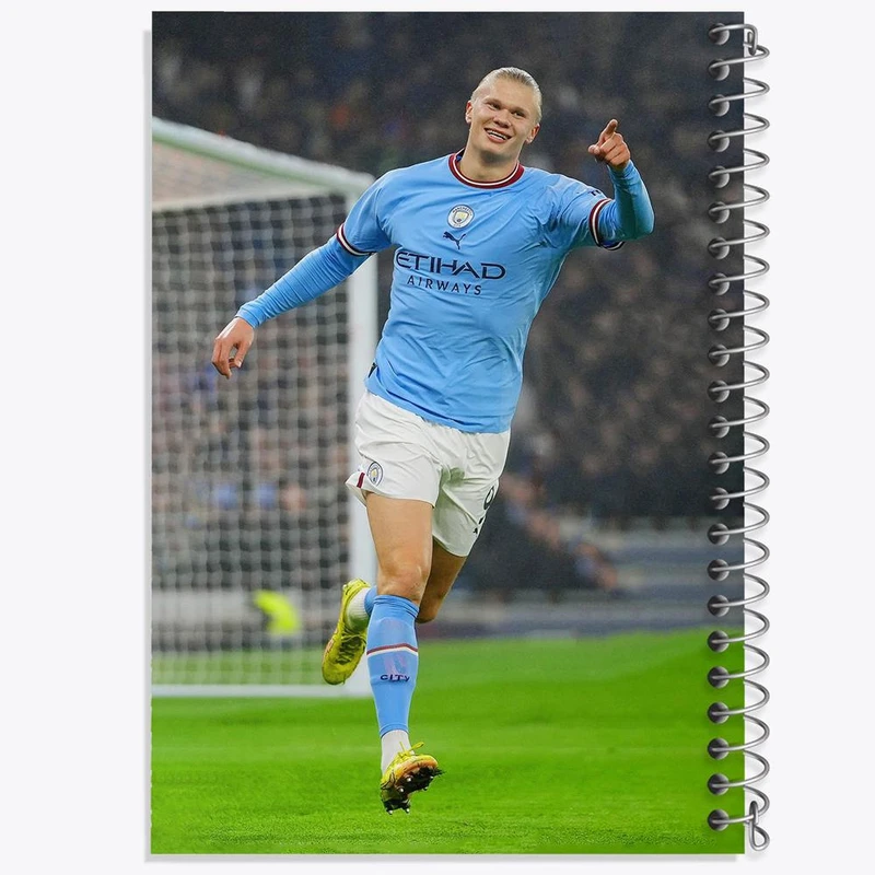 دفتر نقاشی 50 برگ خندالو مدل ارلینگ هالند Erling Haaland کد 28622