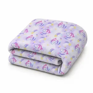 پتو مسافرتی 2 نفره مدل یونیکورن سایز 200×220 سانتی‌متر