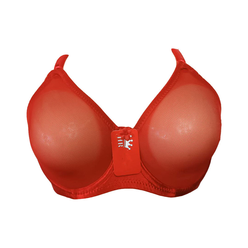 سوتین زنانه مدل بدون دوخت فنردار رنگ قرمز