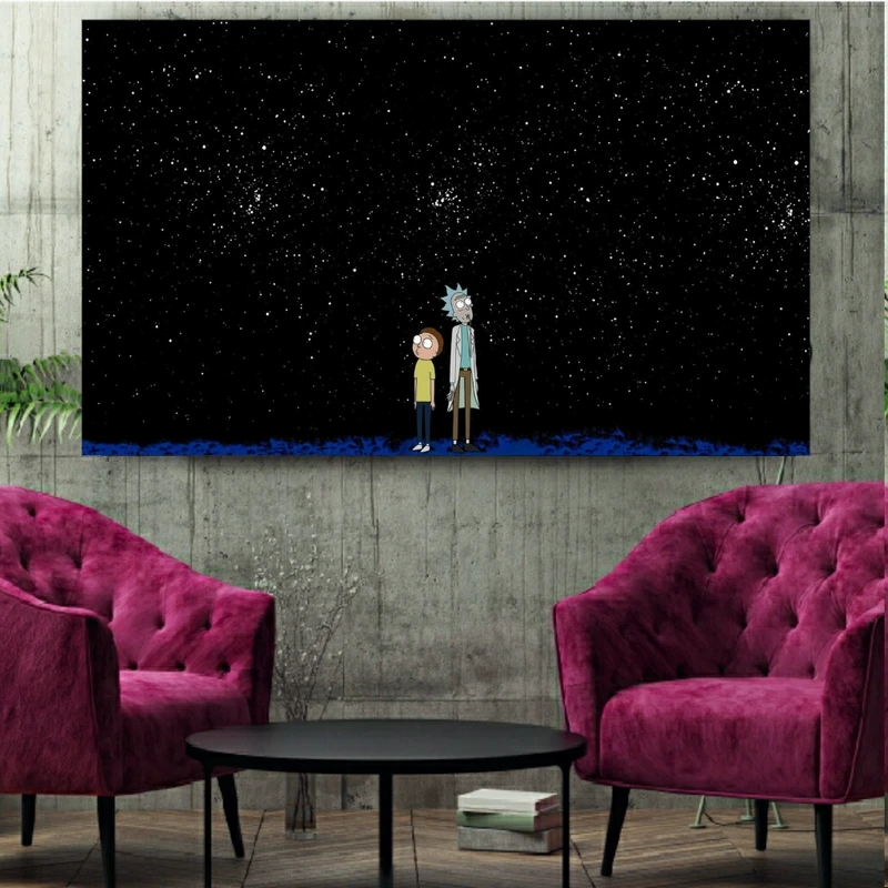  تابلو شاسی طرح ریک و مورتی مدل SDT407