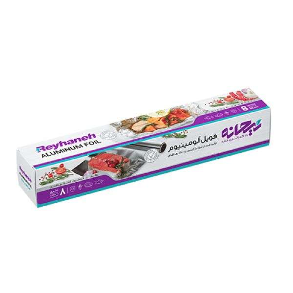 فویل آلومینیومی ریحانه مدل 596 رول 8 متری