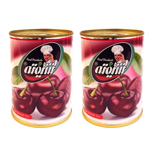 کمپوت گیلاس شیفته - 370 گرم بسته 2 عددی