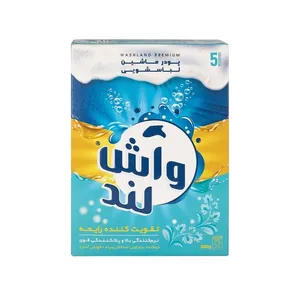 پودر رختشویی ماشینی واش لند مدل عطری وزن 500 گرم بسته 24 عددی